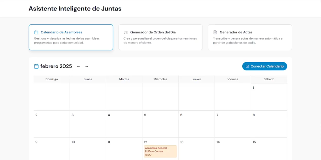 Asistente de Juntas - Gestión Inteligente